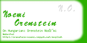 noemi orenstein business card